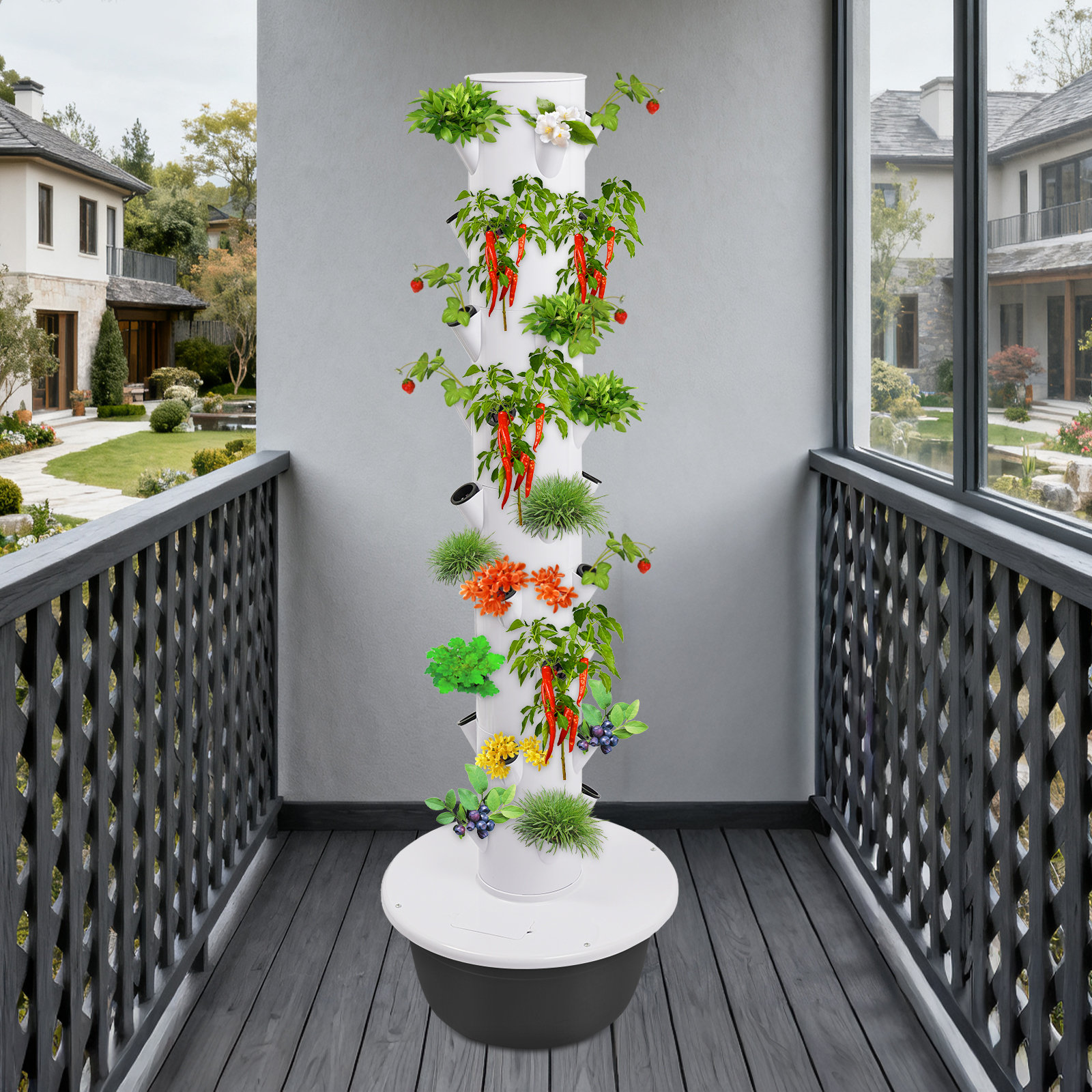 FRONG 9-Tier 36-Plant Spots Hydroponic Indoor Vertical Garden Kit